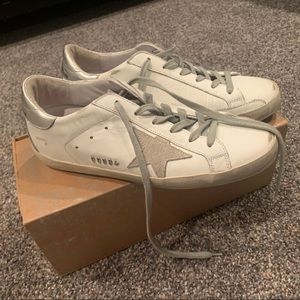 White/Silver Golden Goose Superstars
